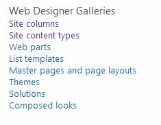 Site Settings in SharePoint